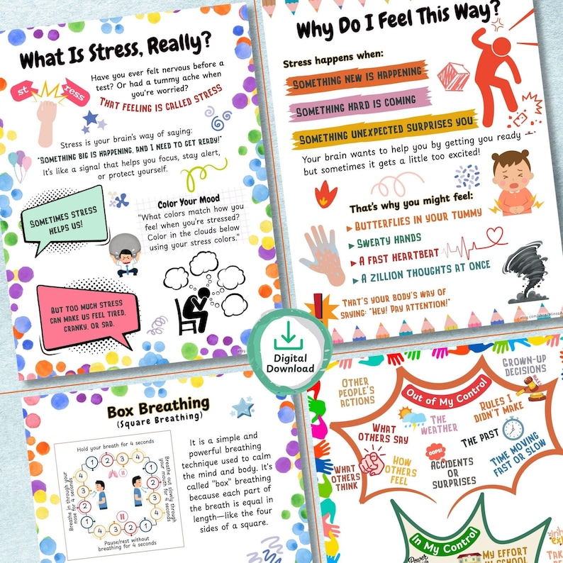 Feelings and emotions worksheets PDF to support kids’ self-regulation