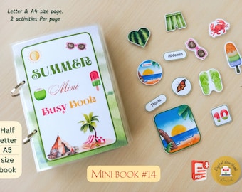 Libro de actividades de verano para niños pequeños: Actividades de viaje imprimibles (Descarga en PDF tamaño A4/Carta de EE. UU.)