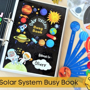 Cahier d'activités sur le système solaire, Cahier d'activités à imprimer sur l'espace, Activités préscolaires, Phases de la lune, Reliure d'apprentissage pour la maternelle, Ressources pour l'école à la maison