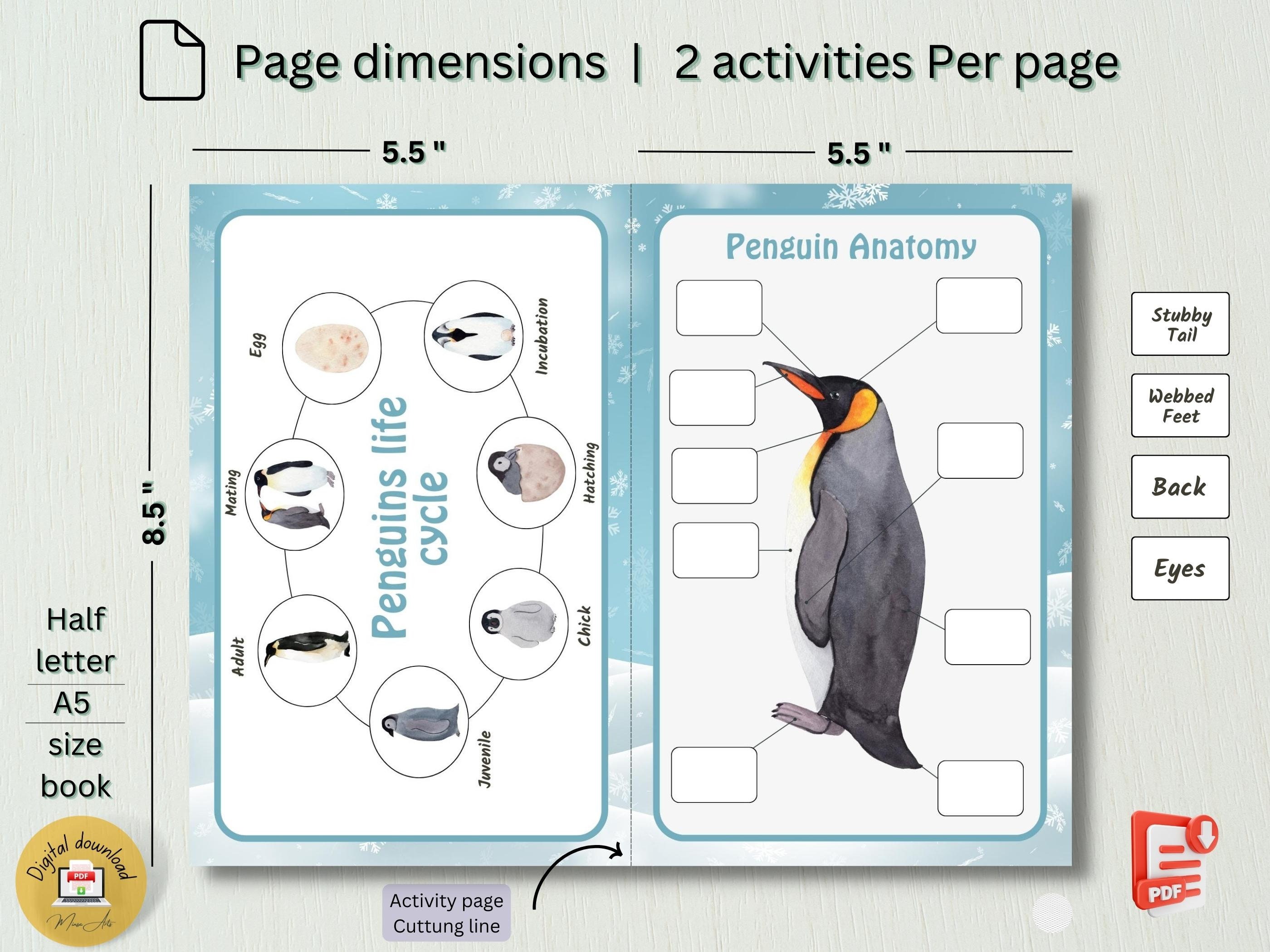 PRINTABLE Winter Mini Busy Book for Kids Toddler Learning Binder ...
