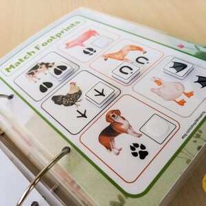 Printable farm animal adventure book for kids