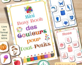 Mini Color Busy Book: Toddler Learning Printable (PDF Download)