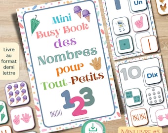 Montessori Number Busy Book: Printable Toddler Learning Game (PDF Download)