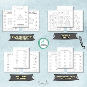 Year-long preschool teaching resources with printables