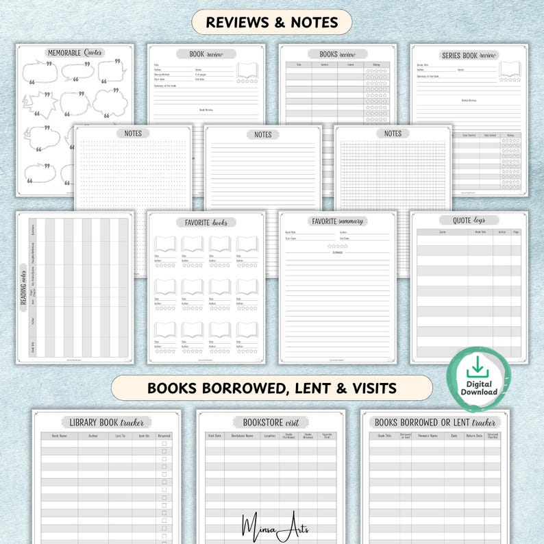 Reading planner with reviews, challenges, and bookmarks