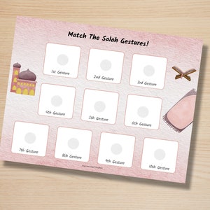 Little Muslims Interactive Salah Learning Activity for Kids Printable Namaz Prayer Steps