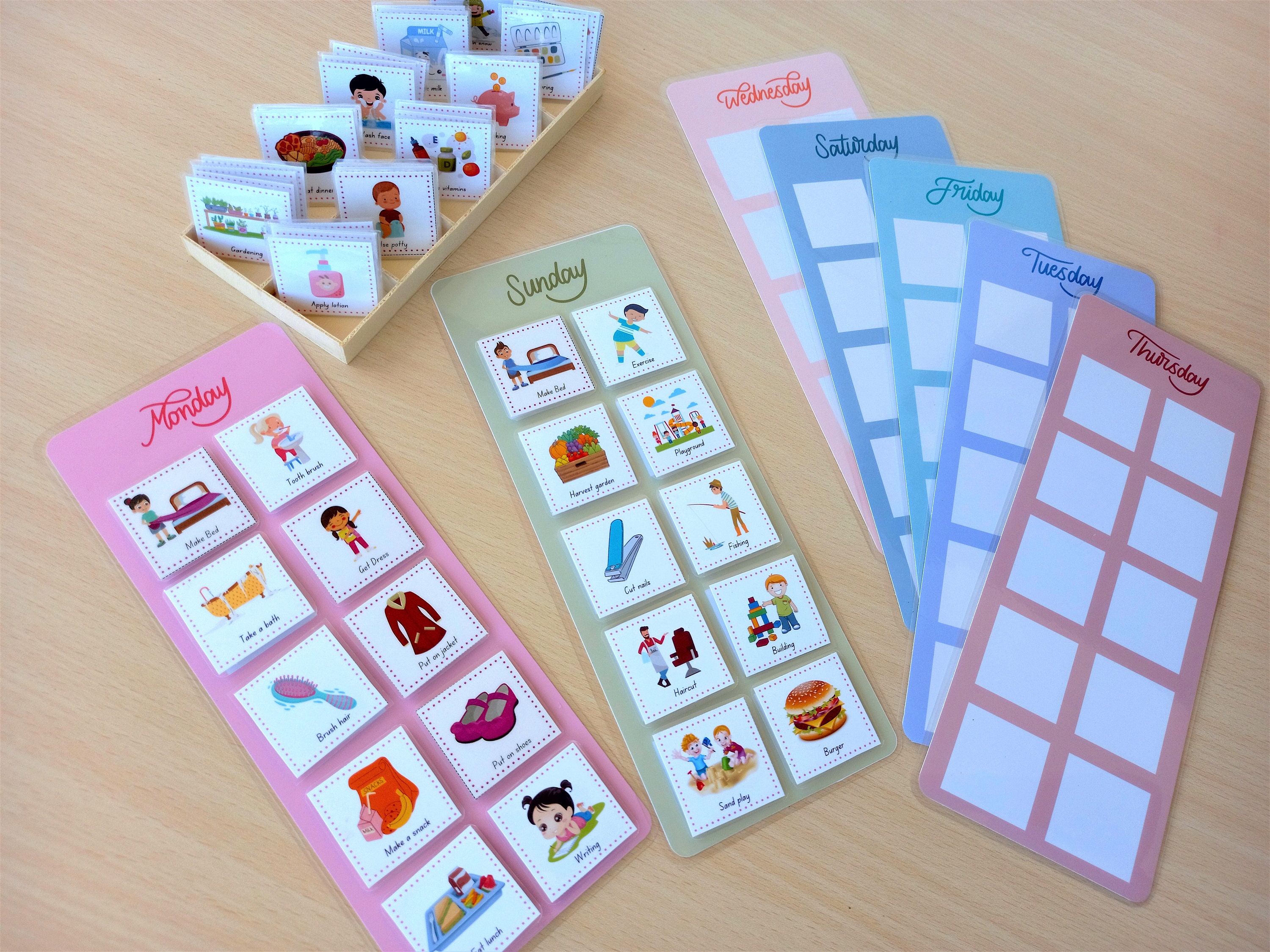 Toddler Routine Chart: Visual Schedule Cards (digital Download) - Etsy