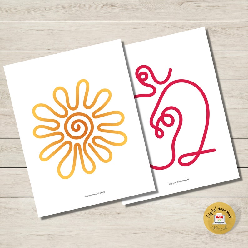 Finger tracing cards and posters PRINTABLE | Kids Therapy Breathing Exercise Calming Cards | PDF