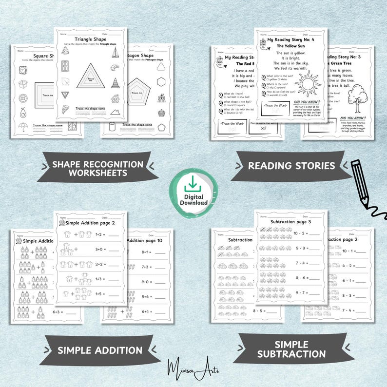 Printable Preschool Activity Sheets – Fun & Educational Learning for Kids