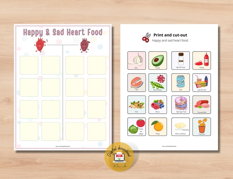 Human Heart Anatomy Printable Activity | Homeschool Curriculum | Study Bundle