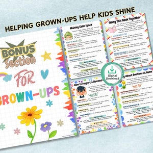 Mindfulness and coping workbook for kids with emotional support activities