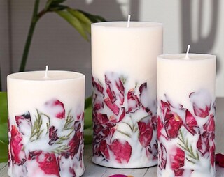 Dipdye Set Di 3 Candele A Bastoncino HEDDA, Fatte A Mano, 25 Cm, Colorate, Lunga Durata 13 Ore, Vegane, Regalo Decorativo