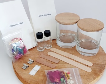 Kit de fabrication de bougies DIY, Kit de fabrication de bougies de soja, Fabriquez votre propre bougie, Kit d’artisanat faites-le vous-même, Comment fabriquer des bougies, Cadeau de Noël pour un ami