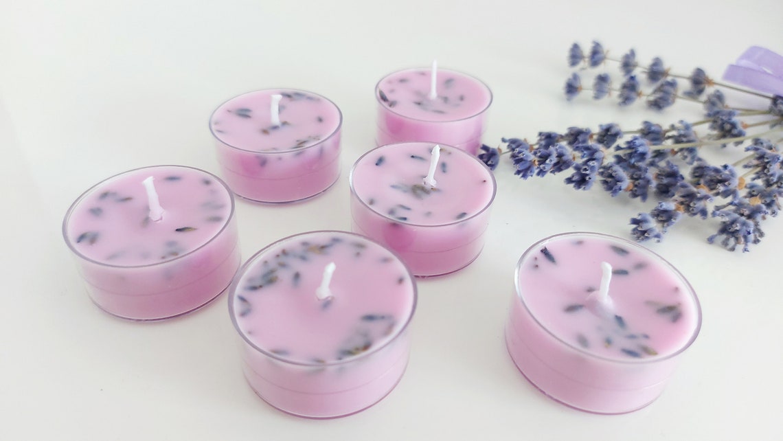 Soy Tea Light Candles Mini Tealight Candles Gift Box Scented Etsy