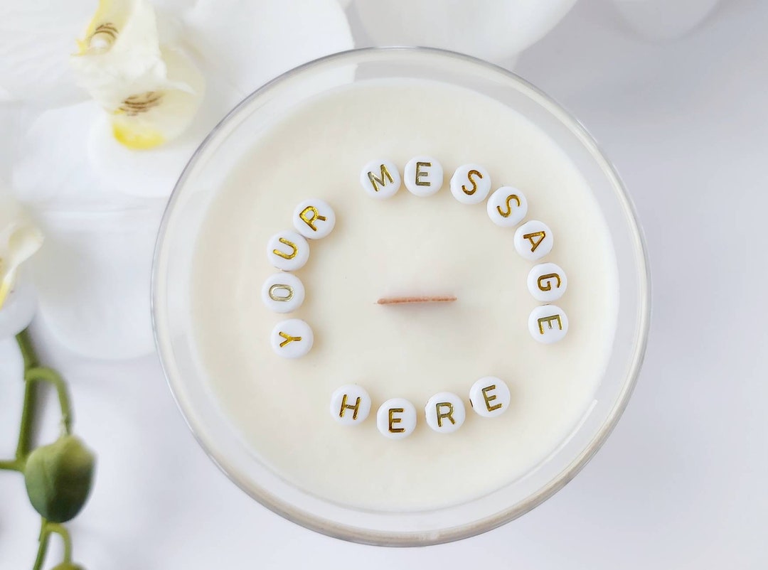 Secret Message Candle, Custom Candles Hidden Message, Surprise Candle With Message Inside, I