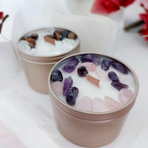 Mindful crystal candle making set for home crafting