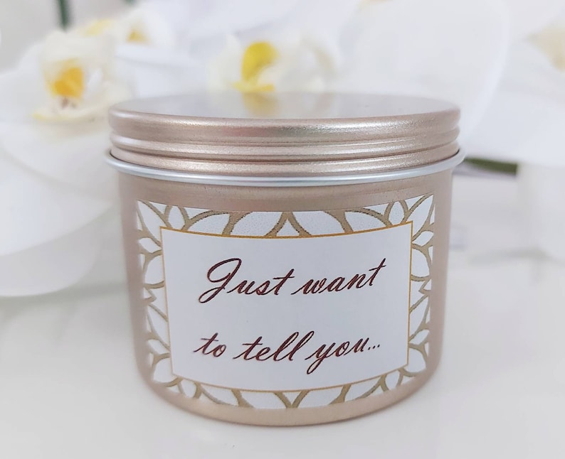 Secret Message Candle Custom Candles Hidden Message Surprise Etsy