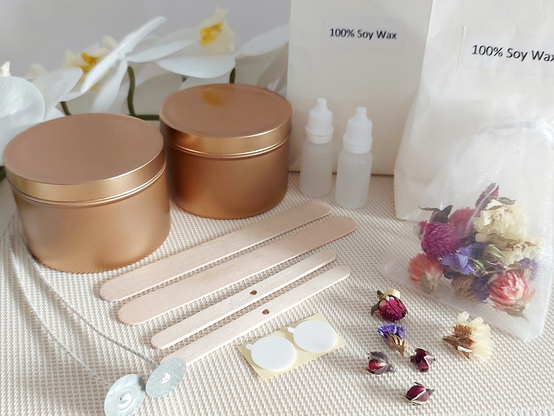 Soy Candle Making Kit, DIY Candle Kit, Do It Yourself Craft Kit, Make