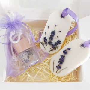 Thank you Lavender gift box wax sachets and car diffuser, Stress Relief, Self care gift set, Appreciation Gift for Women, for Coworker