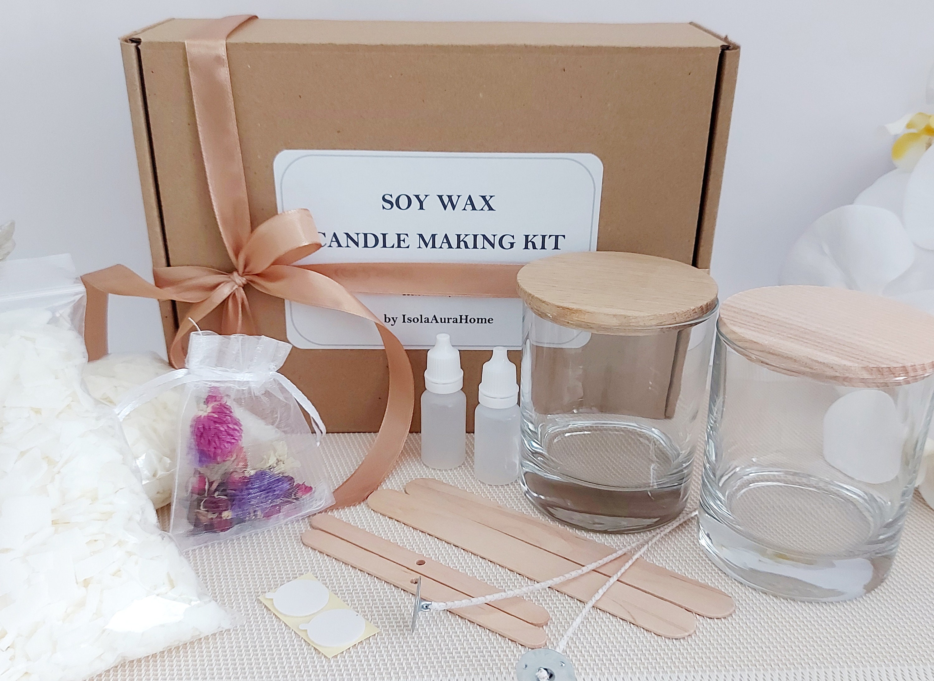 DIY Candle Making Kit 58 Pieces Soy Candle Making Kit Complete Candle Maker  Kit Best Candle Maker Kit for Adults and Beginners 