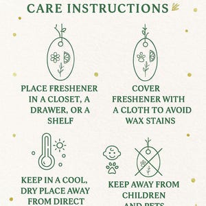 Eco conscious holiday gift set with soy wax sachets, scented ornaments for Christmas tree or festive décor.