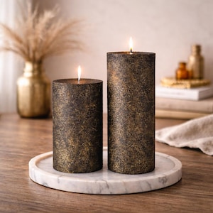 Kerzen gold schwarz