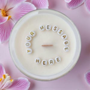 Secret message candle, Custom candles Hidden message, Surprise Candle with message inside, I love you candle, Birthday Boyfriend gift