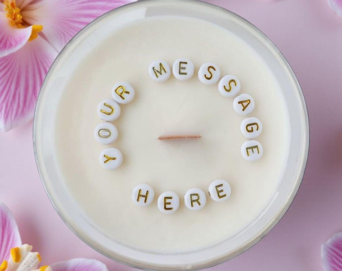 Secret message candle, Custom candles Hidden message, Surprise Candle with message inside, I love you candle, Birthday Boyfriend gift