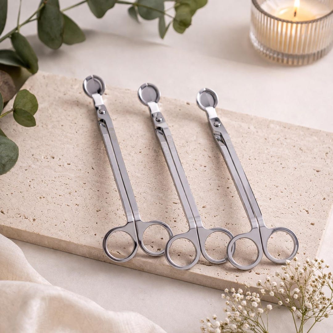 Wick Cutter Silver Stainless Steel Wick Trimmer, 18 Cm Long Handle Candle Wick ...