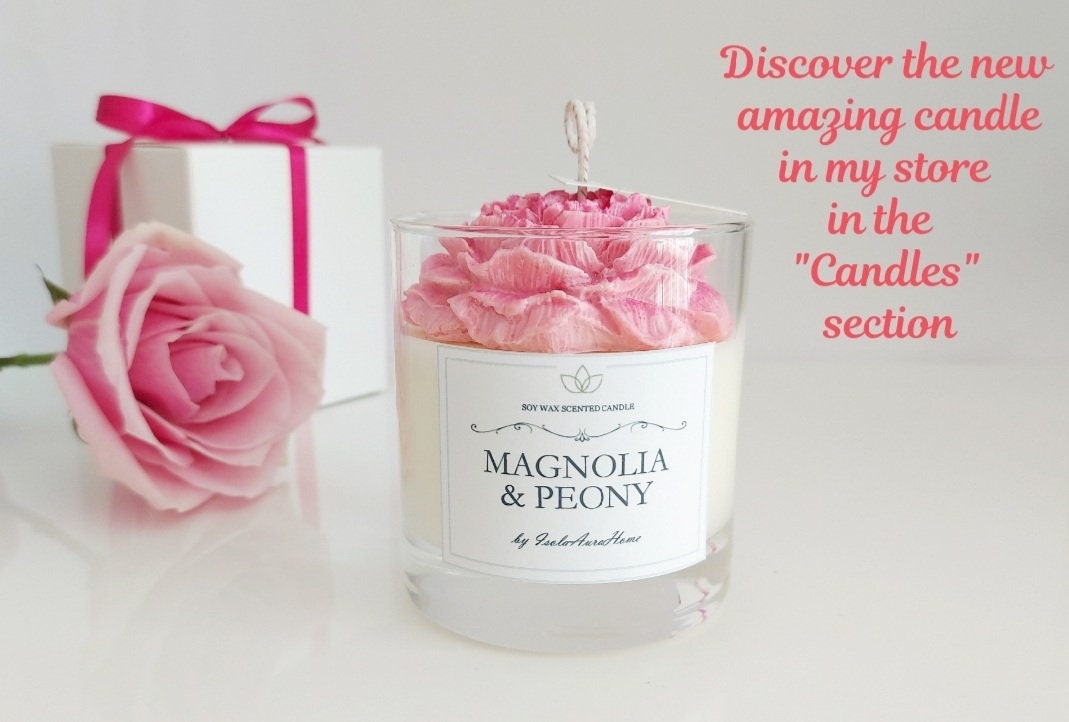 Scented candle with own text - pink – Label my Light
