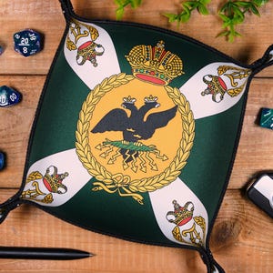 Napoleonic Russian Empire - Dice Tray – Neoprene Rolling Tray for Board Games, RPGs, Geek Gifts & Desk Organization
