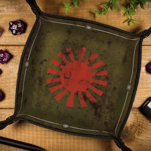 WW2 Japan Dice Tray: Neoprene Rolling Tray for RPGs & Board Games