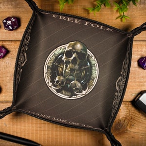 Asoiaf Free Folk - Dice Tray – Neoprene Rolling Tray for Board Games, RPGs, Geek Gifts & Desk Organization