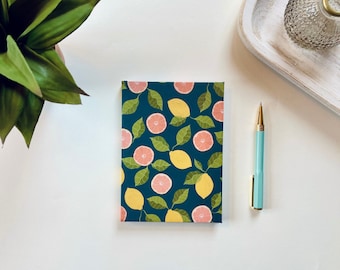 Orange and Lemon Hardcover Journal Notebook Journal Unique Journals Hardcover Notebook