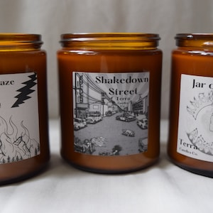 Grateful Dead - Terra Candles Co. - Organic Soy Wax - Non-Toxic - Phthalate Free