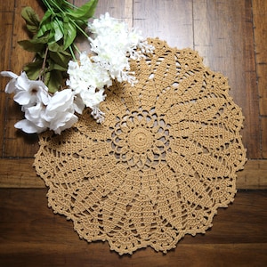 Handmade Crochet Doily 14&quot;