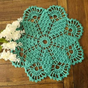 Handmade Crochet Doily 15&quot;
