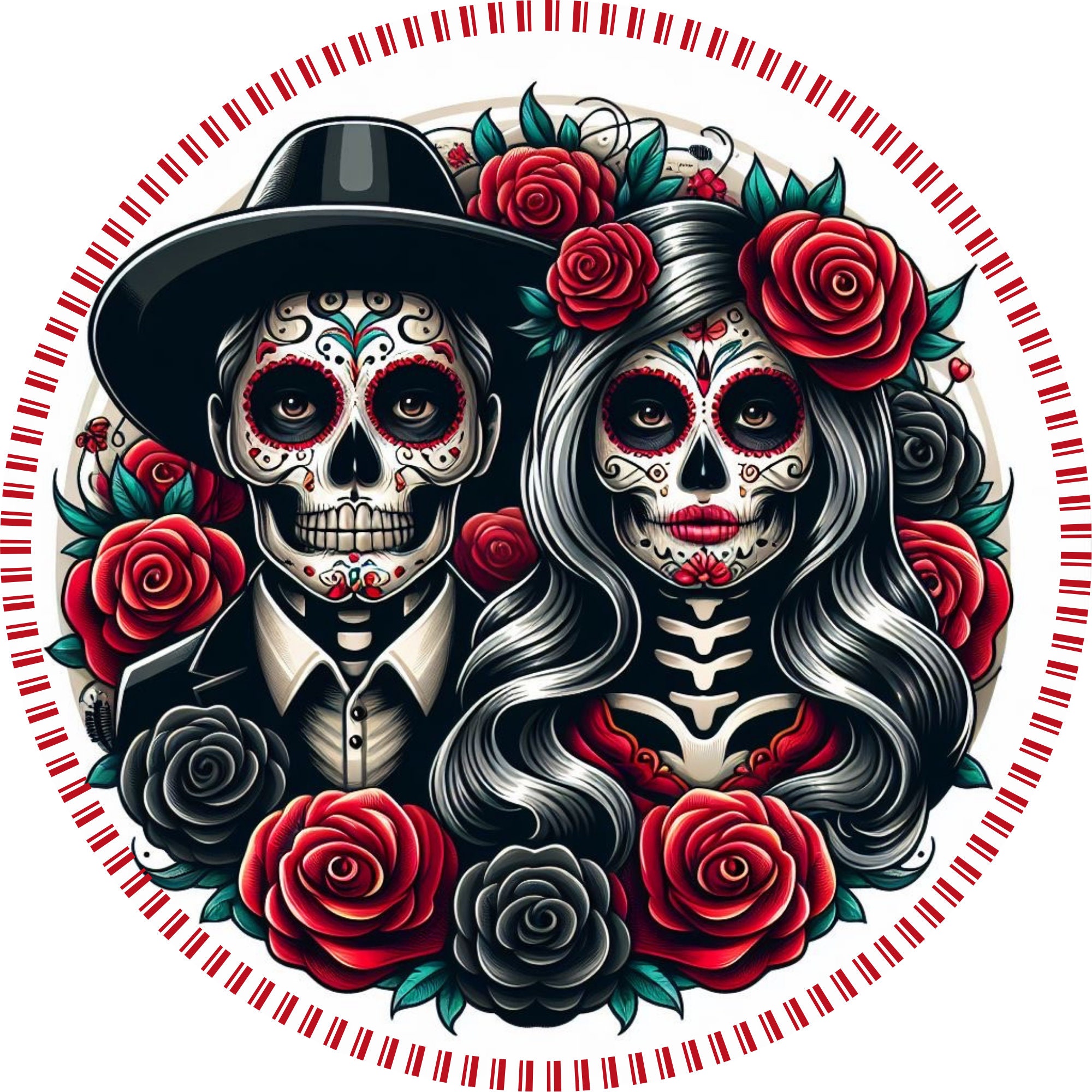 Dia De Los Muertos Skull Sign, Day of the Dead Door Decor, Mexican ...