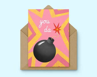 You Da Bomb Blank American Greetings Card Thank You You Da Bomb Blank American Greetings Card Thank You