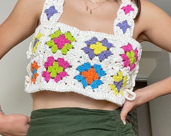 Crochet Granny Square Top PATTERN