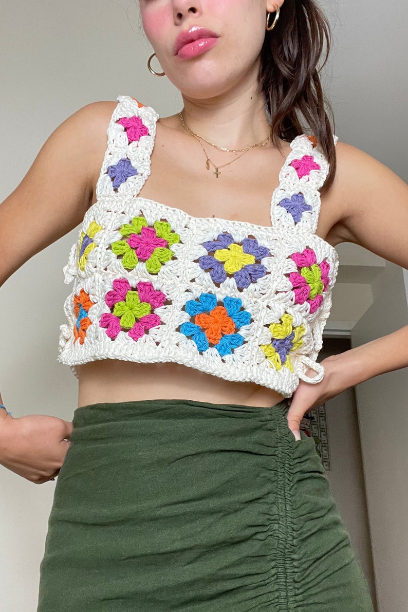 Crochet Granny Square Top PATTERN Etsy