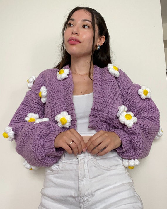 Floral Crochet Cardigan