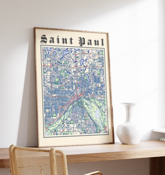 Saint Paul Map Print