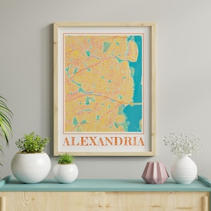 Watercolor Alexandria VA Map Poster of Alexandria Virginia Map of Alexandria Wall Art of Alexandria Gift of Alexandria VA Prints
