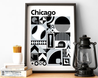 Chicago Baseball Wall Art of Chicago Poster van White Sox Fan Gift of Sports Decor of Chicago Gift Print