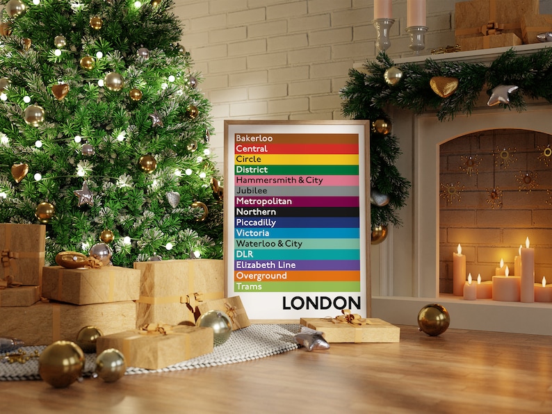 London Underground Poster | Elizabeth Line Wall Art & London Overground ...
