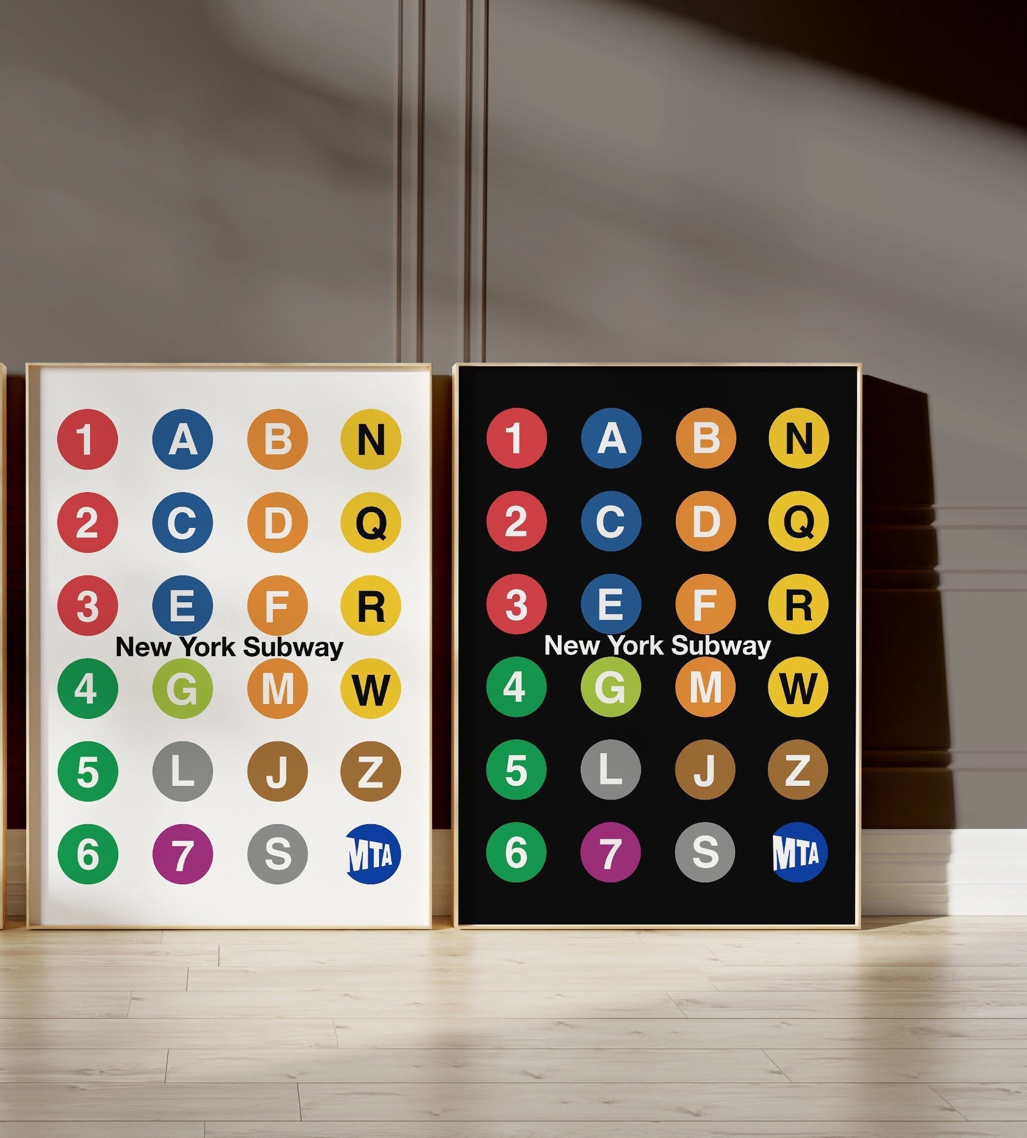 New York Subway Poster of New York Subway Line Print of NYC