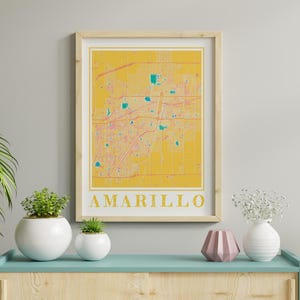 Watercolor Amarillo Texas Map Poster of Amarillo Map of Amarillo Wall Art of Amarillo Gift of Amarillo TX Prints of Amarillo Texas