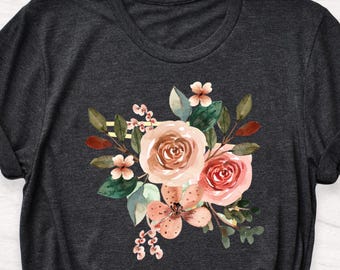 Vintage Floral T-Shirt: Spring Flowers Tee