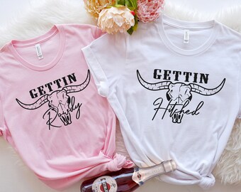 Texas Bachelorette Party Tee: Getting Hitched, Getting Rowdy